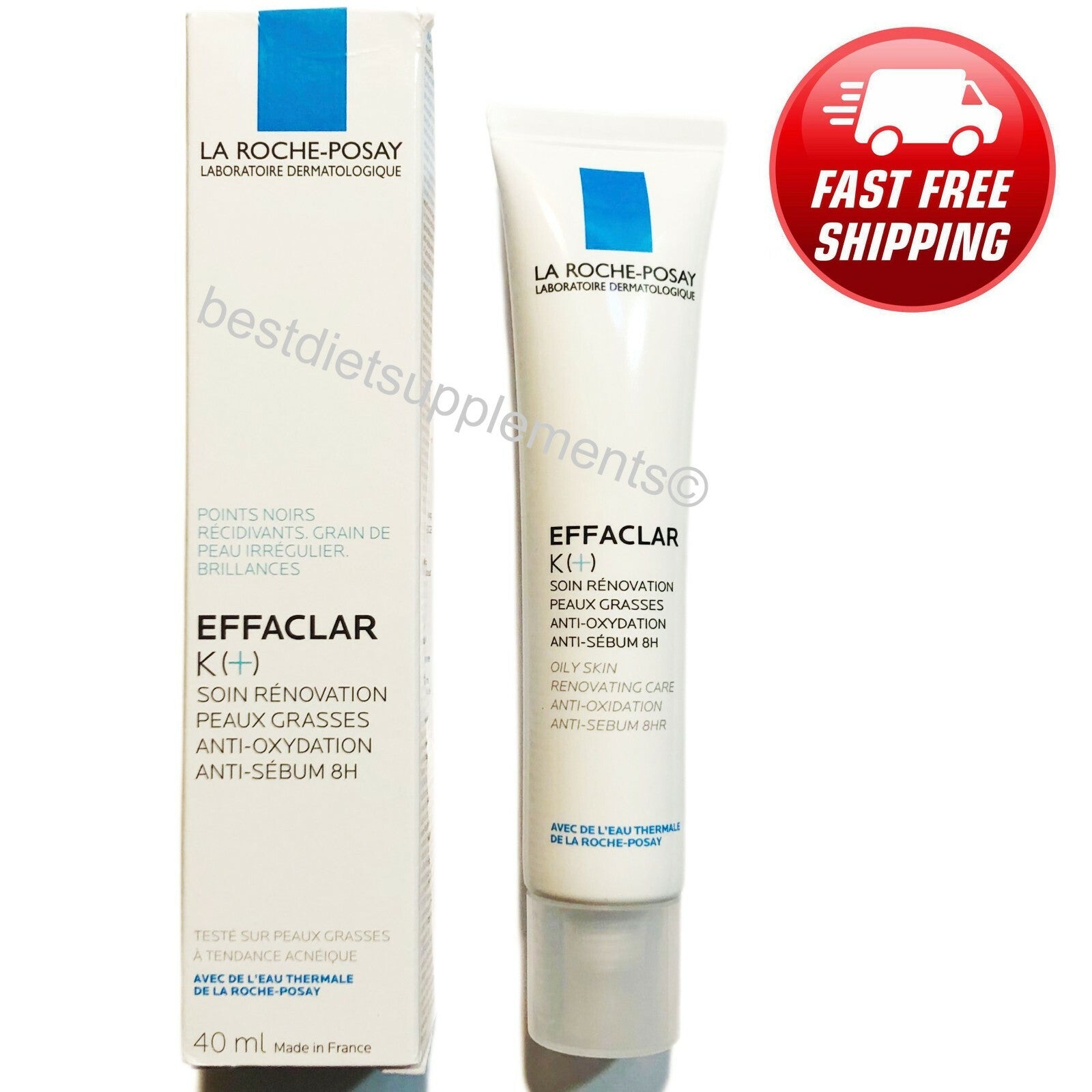 LA ROCHE POSAY EFFACLAR K (+) renewing, antioxidant and anti-sebum corrective treatment 40 ml