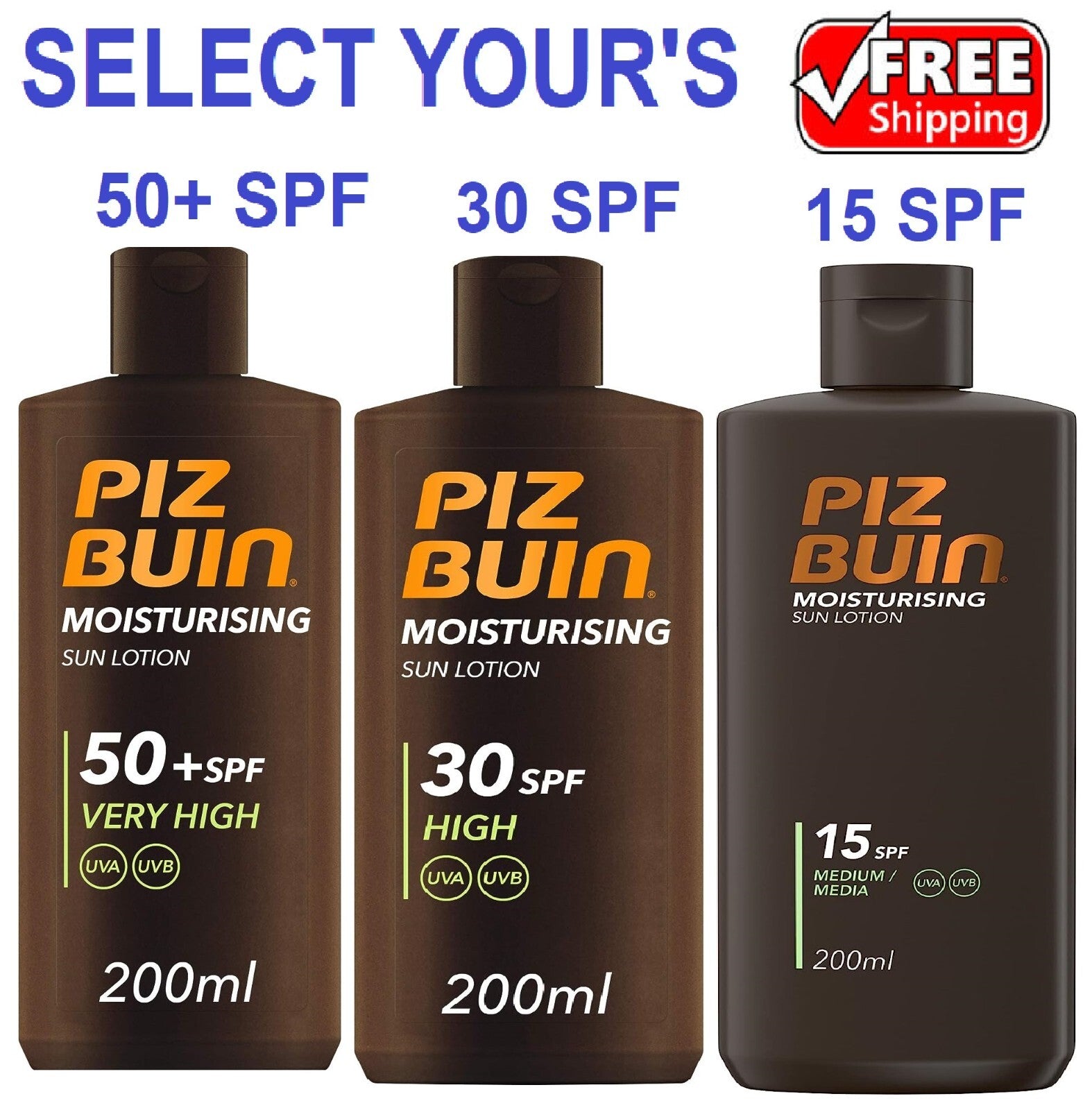 PIZ BUIN MOISTURISING sun lotion SPF30 400 ml