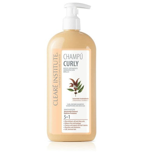 CLEARÉ INSTITUTE CHAMPÚ CURLY rizos definidos hidratación brillo 400 ml