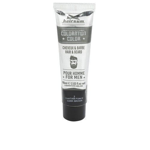 HAIRGUM COLORATION beard and hair dye #3-Dark Brown 60 gr