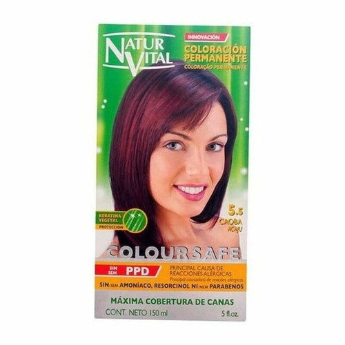 NATUR VITAL COLOURSAFE tinte permanente #5.5-caoba