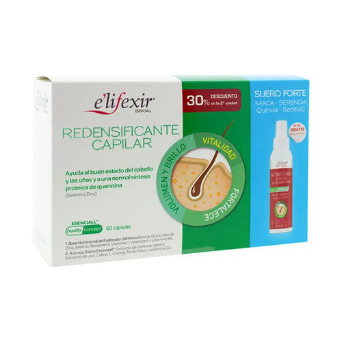 E'LIFEXIR ESENCIALL REDENSIFICANTE CAPILAR CÁPSULAS set 2 pz