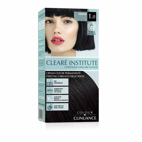 CLEARÉ INSTITUTE COLOUR CLINUANCE delicate hair #1.0-black 1 unit