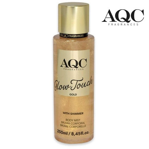 AQC FRAGRANCES GLOW TOUCH GOLD shimmer bruma corporal 250 ml