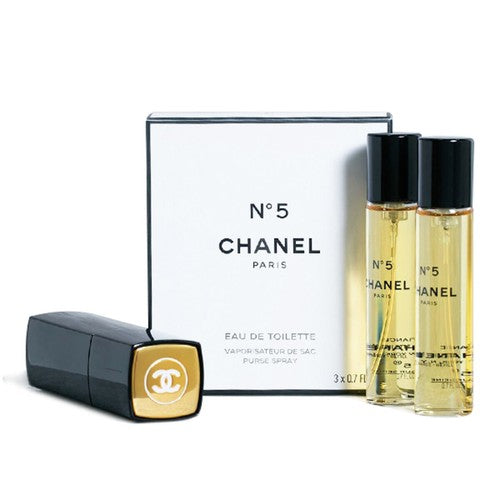 CHANEL Nº 5 eau de toilette purse spray 3 x 20 ml