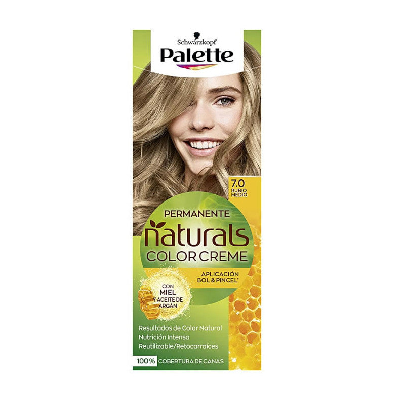 NATURAL PALETTE dye #7.0-medium blonde 1 u