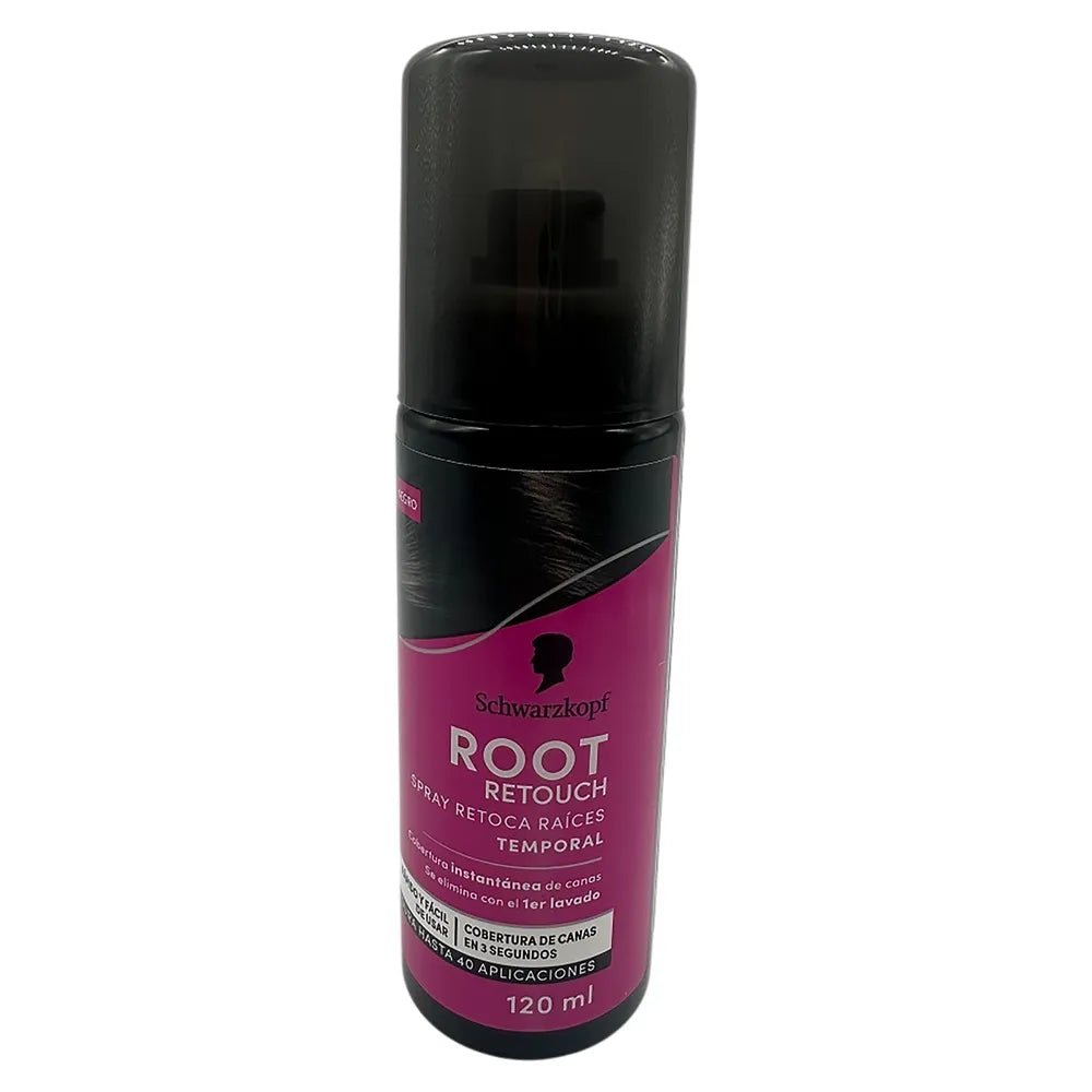 SCHWARZKOPF MASS MARKET ROOT RETOUCHER retouches roots spray #black