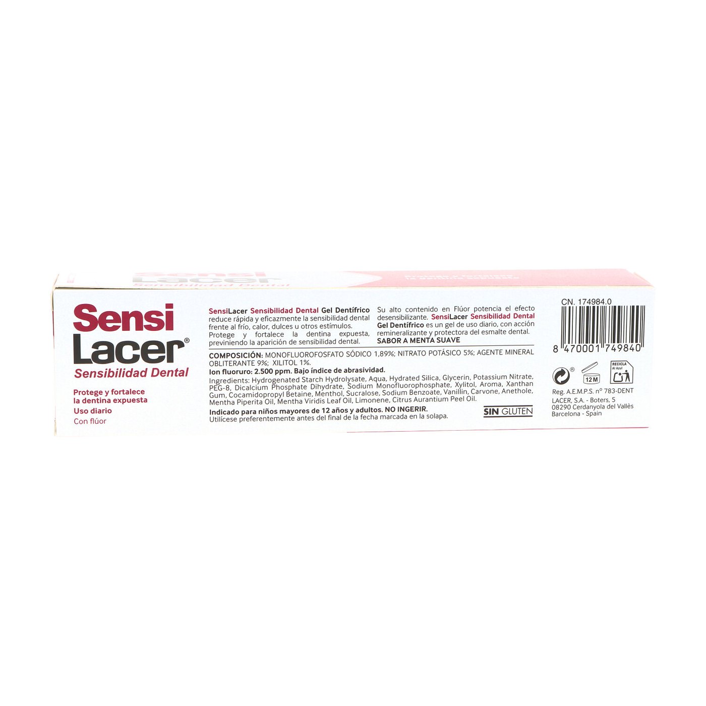 SENSILACER gel dentífrico 125 ml