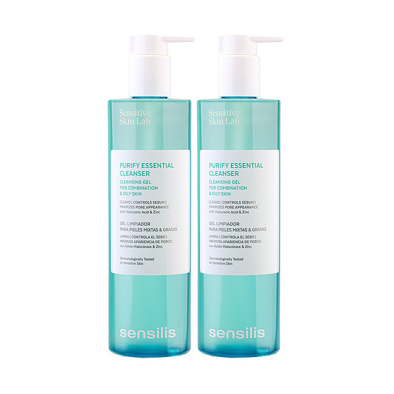 SENSILIS PURIFY ESSENTIAL CLEANSER cleansing gel 2 x 400 ml