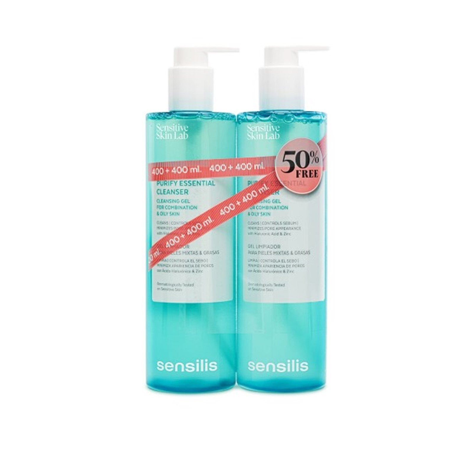 SENSILIS PURIFY ESSENTIAL CLEANSER cleansing gel 2 x 400 ml