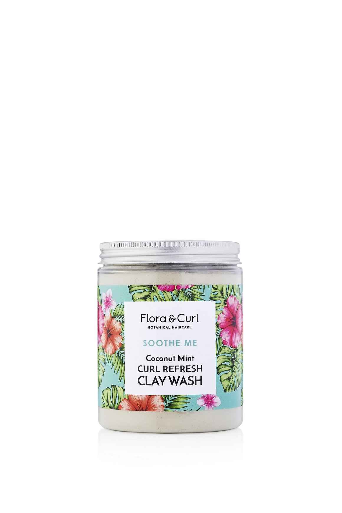 FLORA AND CURL SOOTHE ME coconut mint curl refresh clay wash 260 gr