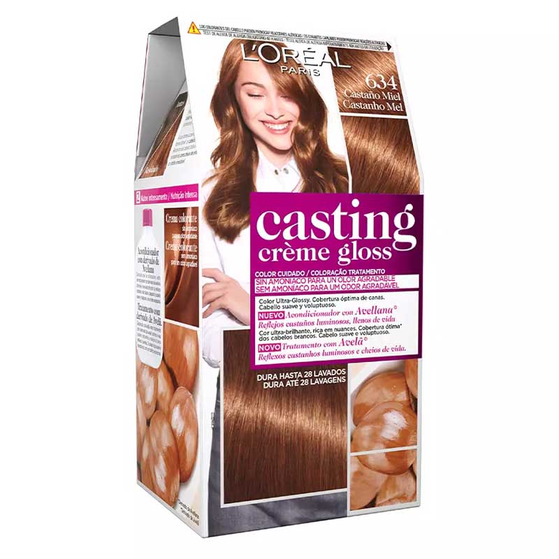 L'ORÉAL PARIS CASTING CREME GLOSS #634-castaño miel 180 ml