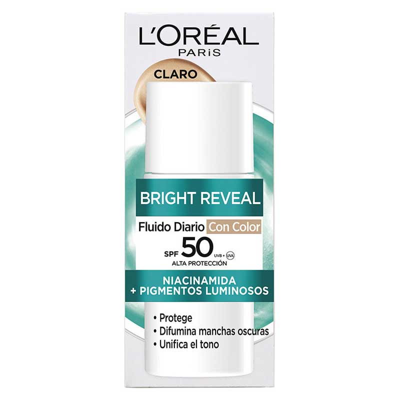 L'ORÉAL PARIS BRIGHT REVEAL NIACINAMIDE daily fluid SPF50 #clear 50 ml