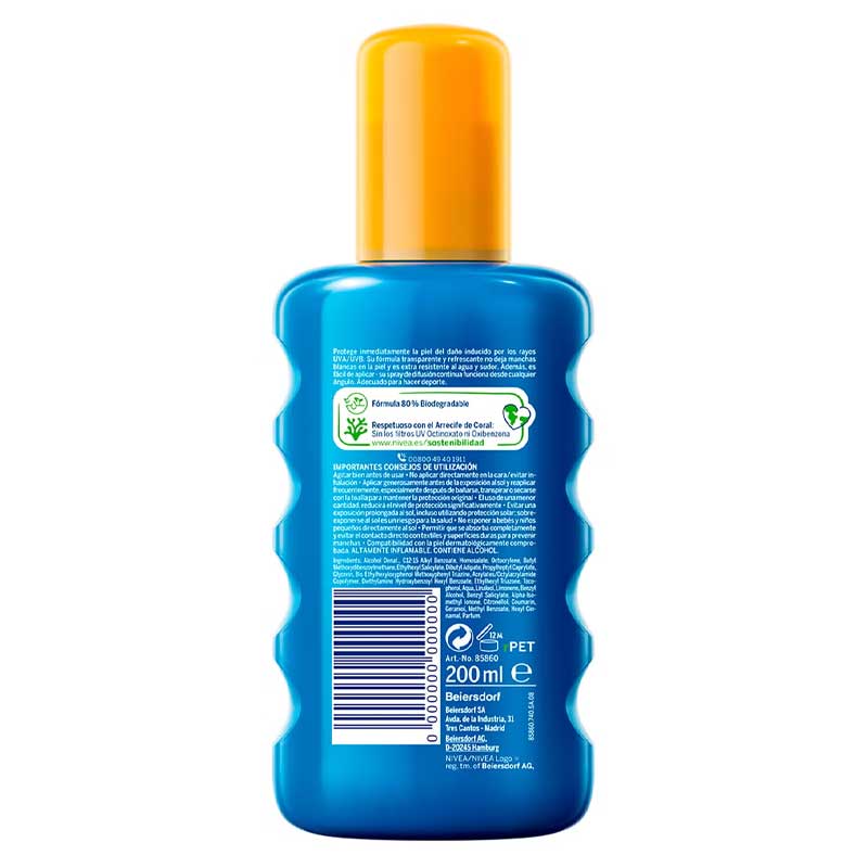NIVEA SUN PROTECTS&amp;REFRESHS dry sun spray SPF50 200 ml