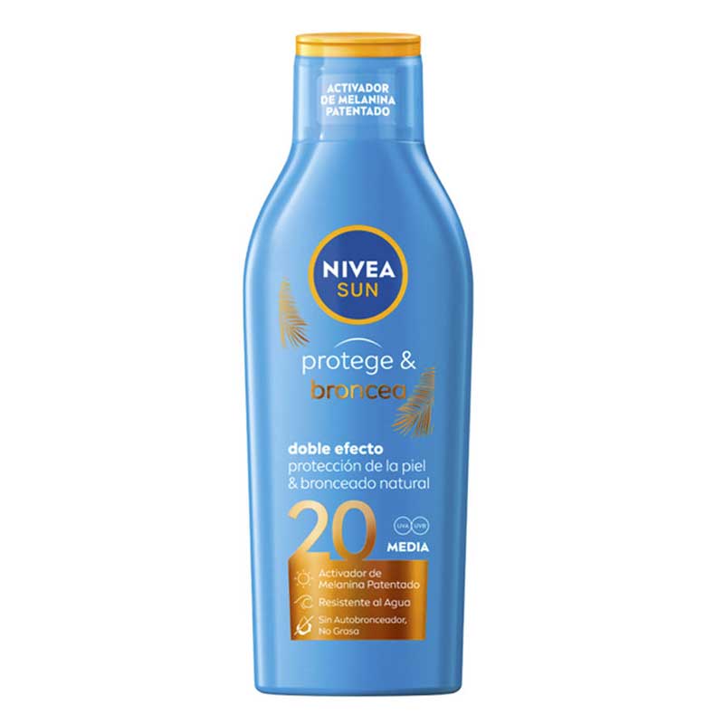 NIVEA SUN PROTECTION &amp; TANNING milk SPF20 200 ml