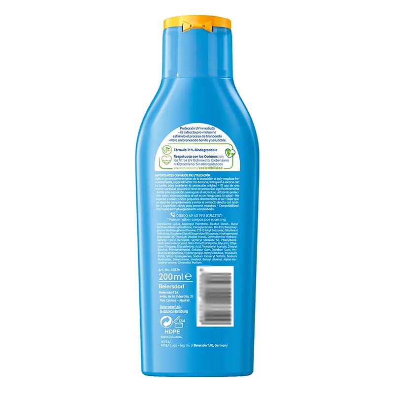 NIVEA SUN PROTECTION &amp; TANNING milk SPF20 200 ml