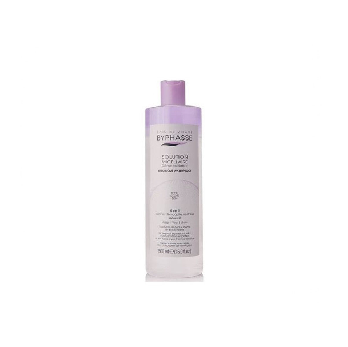 BYPHASSE MICELLAR SOLUTION biphasic waterproof makeup remover 500 ml