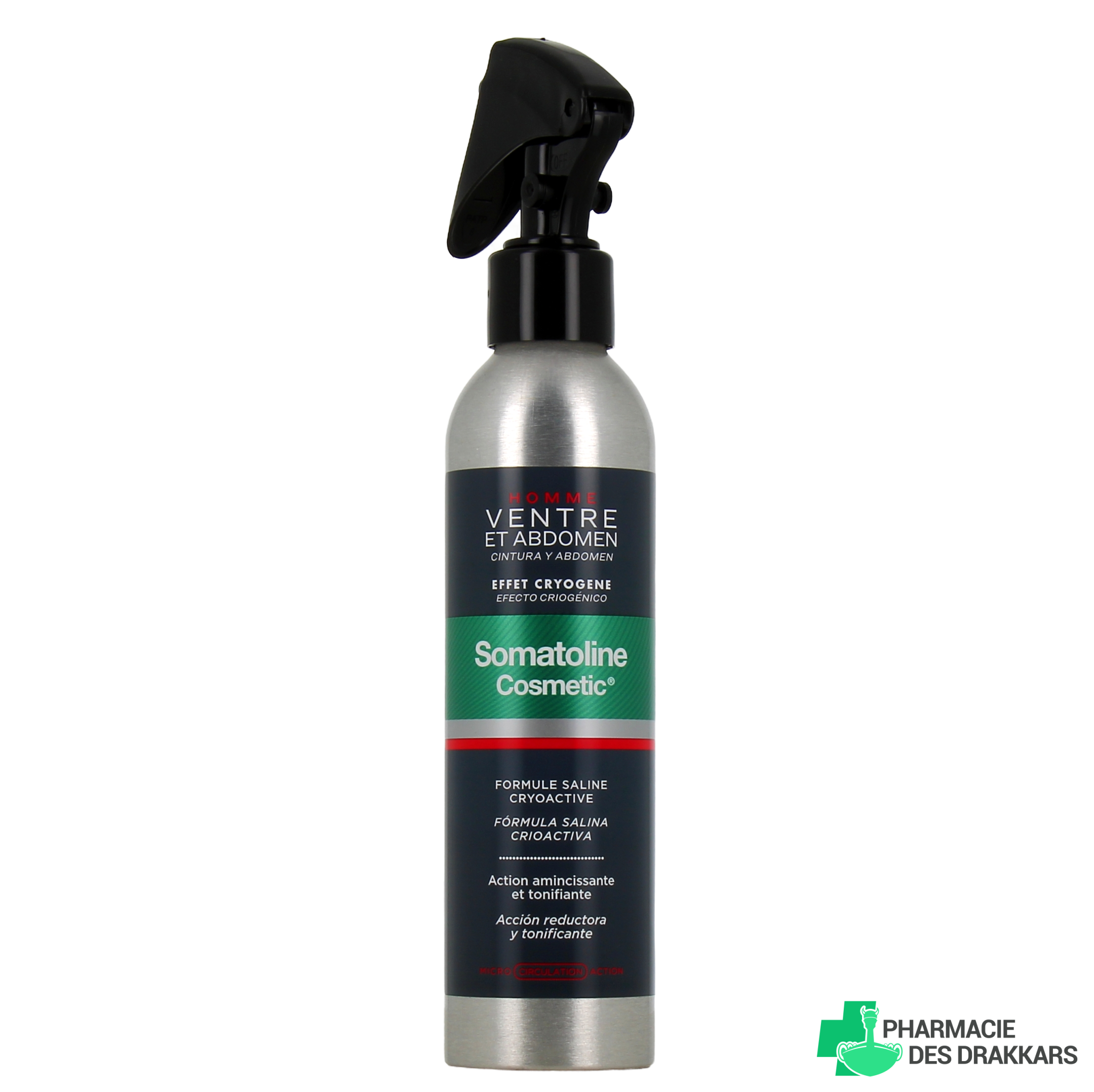 SOMATOLINE COSMETIC MEN'S WAIST &amp; ABDOMEN Cryogenic Effect Spray 200 ml