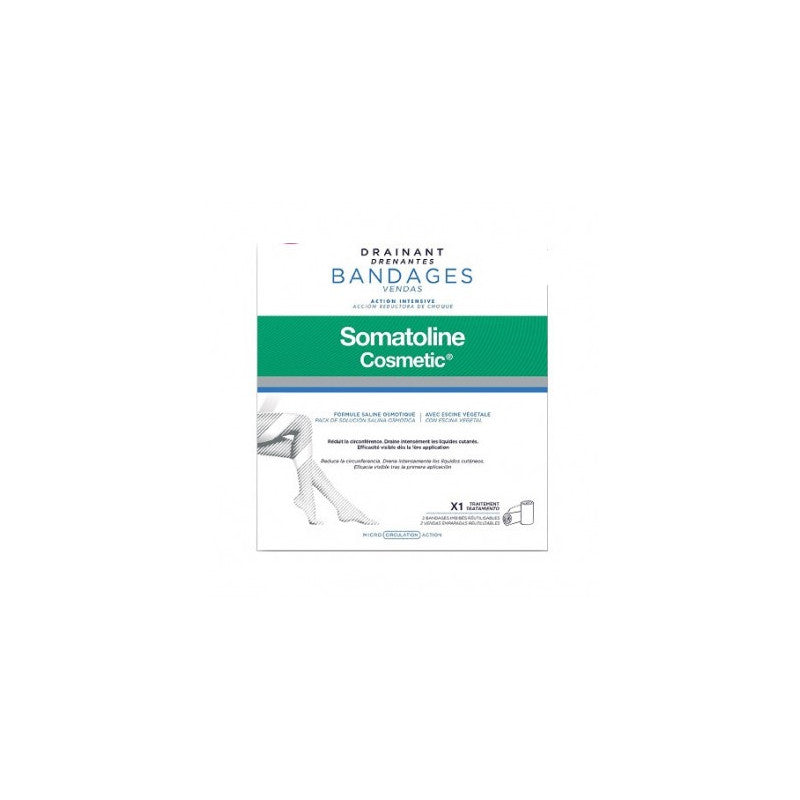 SOMATOLINE COSMETIC DRAINING BANDAGES COMPLETE KIT shock reducing action 1 unit