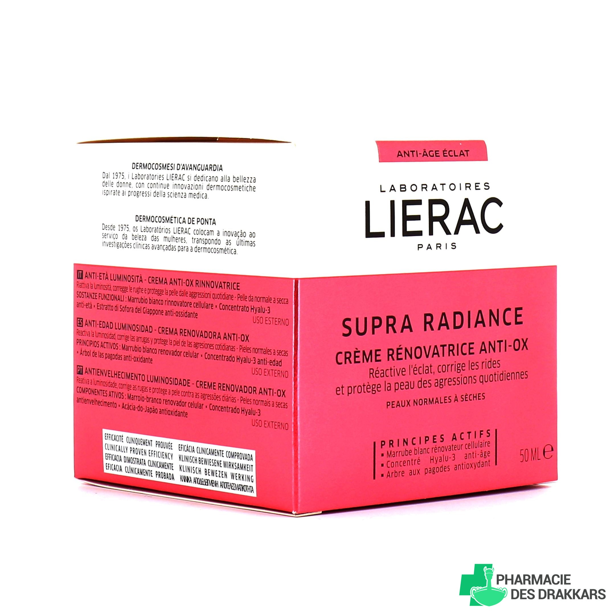 LIERAC SUPRA-RADIANCE crema renovadora anti-ox 50 ml