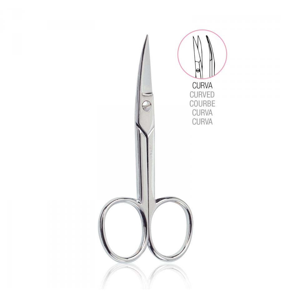 BETER Curved chrome nail manicure scissors 1 pc