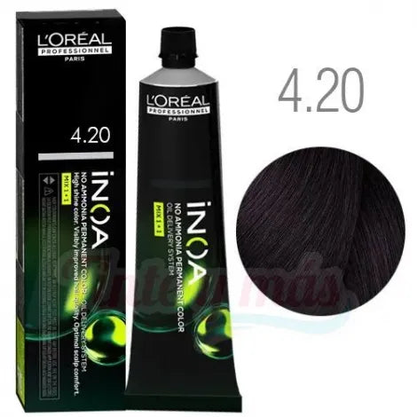 L'ORÉAL PROFESSIONNEL PARIS INOA no ammonia permanent color #4.20 60 gr