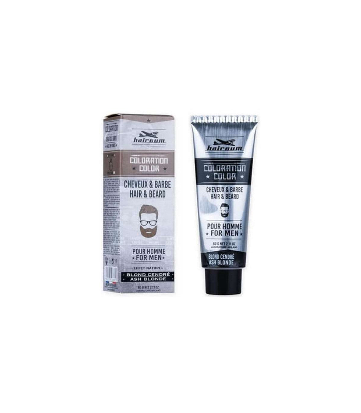 HAIRGUM COLORATION beard and hair dye #6.1-Ash Blonde 60 gr