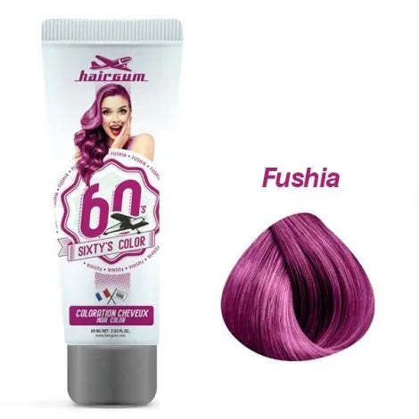 HAIRGUM SIXTY'S COLOR hair color #fushia