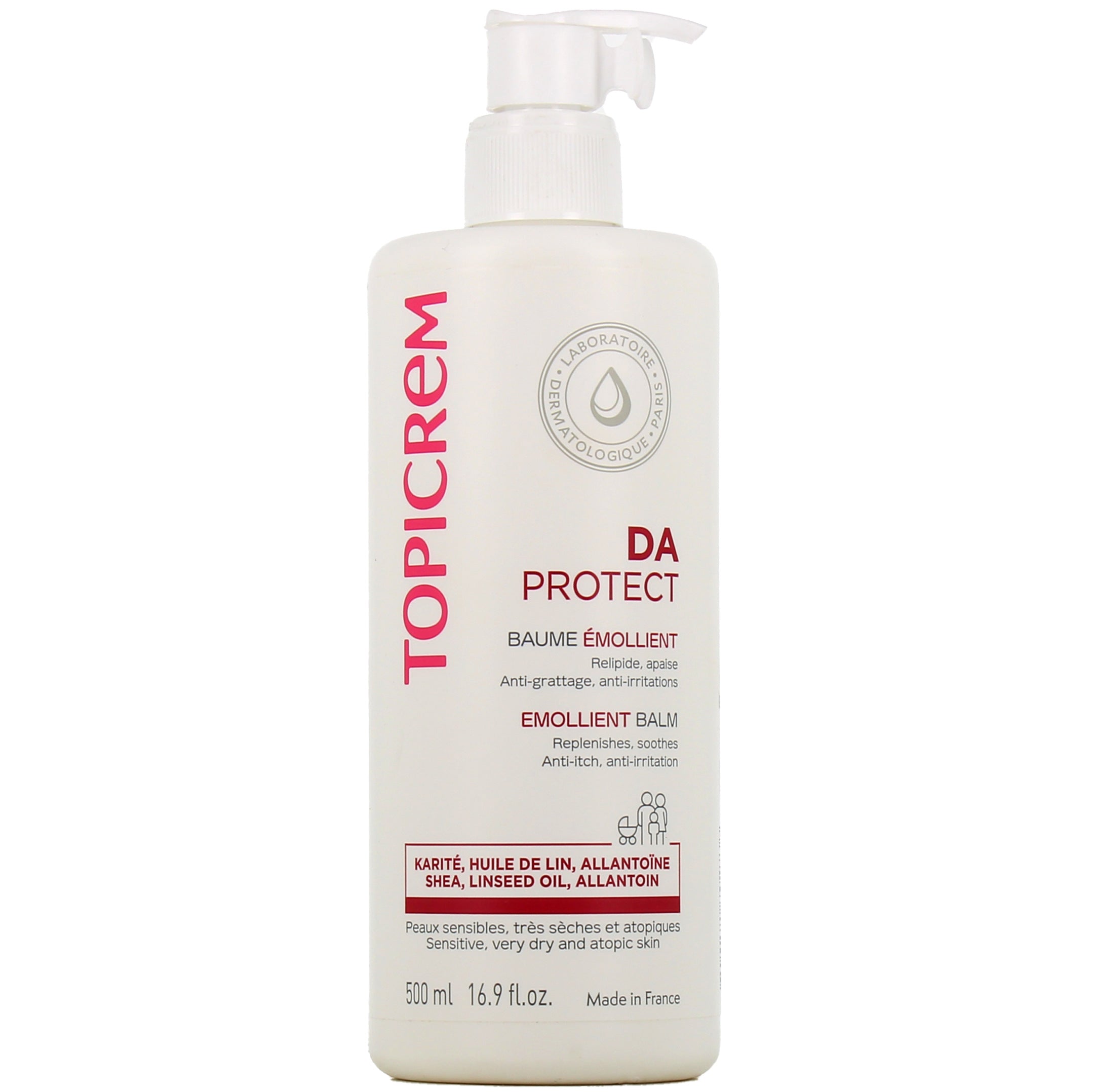 TOPICREM DA emollient balm pack 2 x 500 ml
