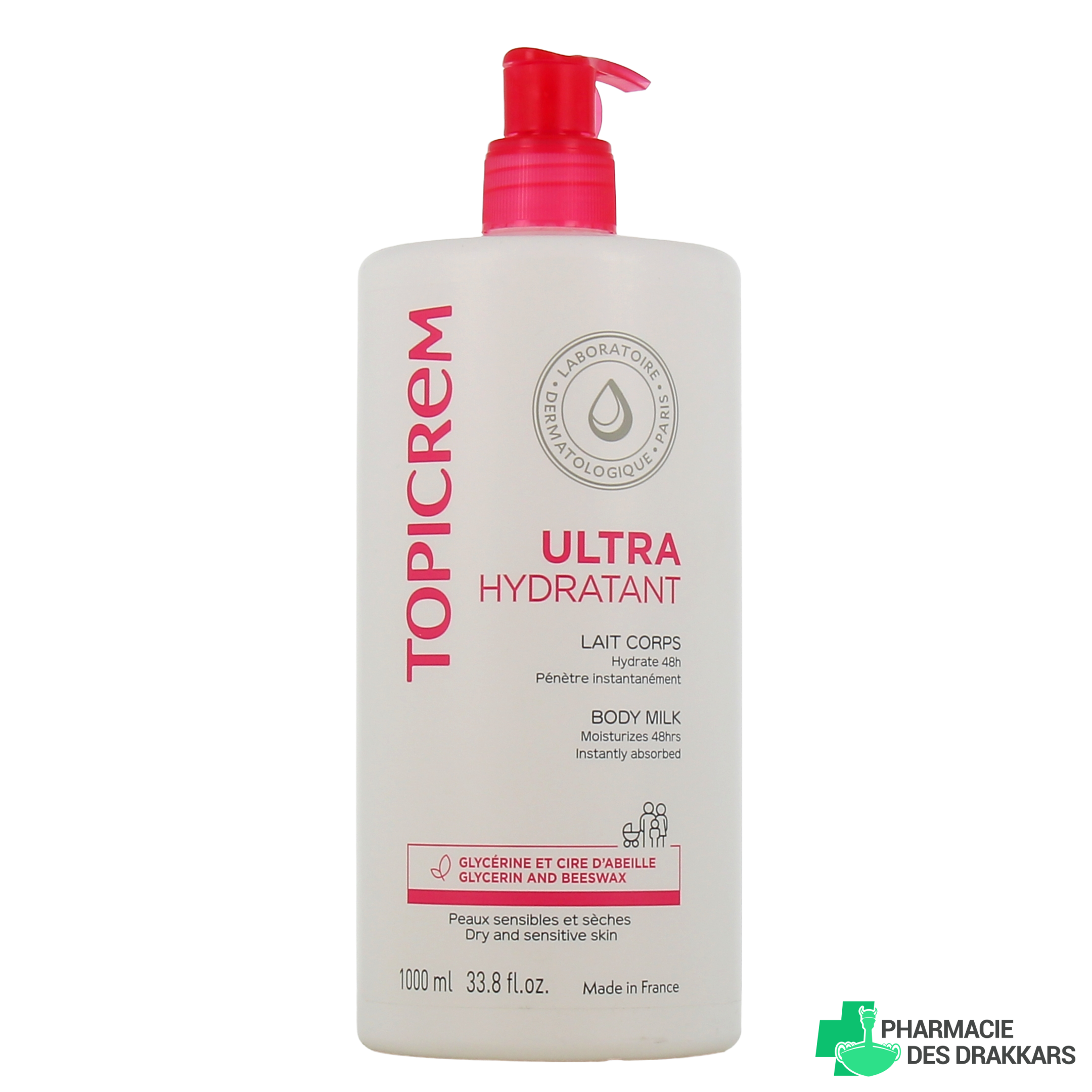 TOPICREM UH ultra-hydrating body milk 1000 ml