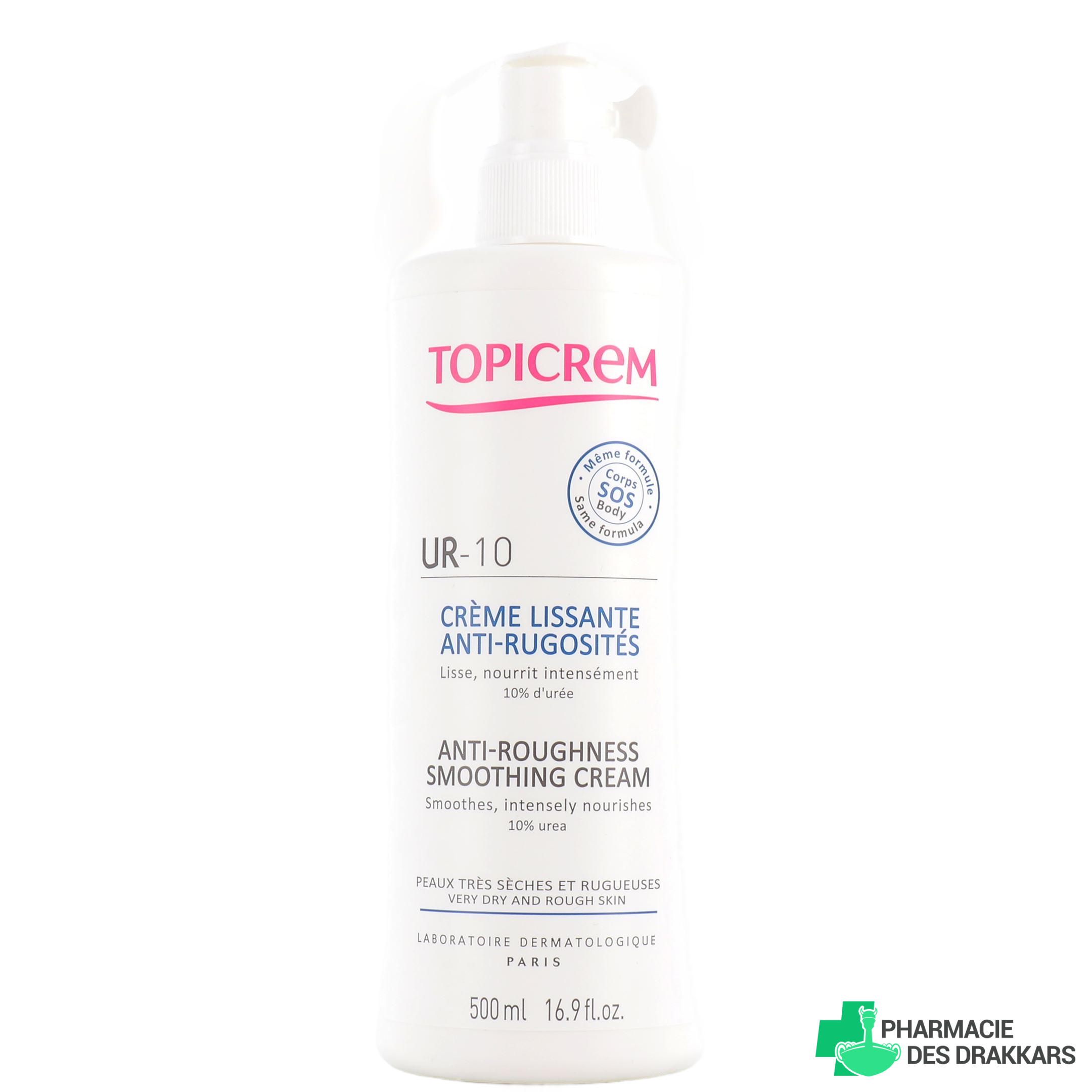 TOPICREM UR-10 anti-wrinkle smoothing cream 500 ml