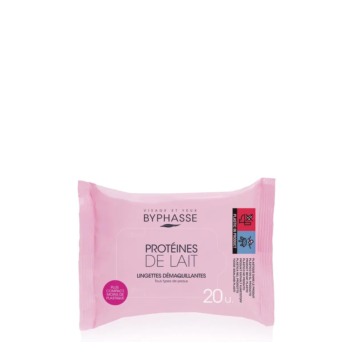 BYPHASSE MAKEUP REMOVAL WIPES micellar solution 25 units