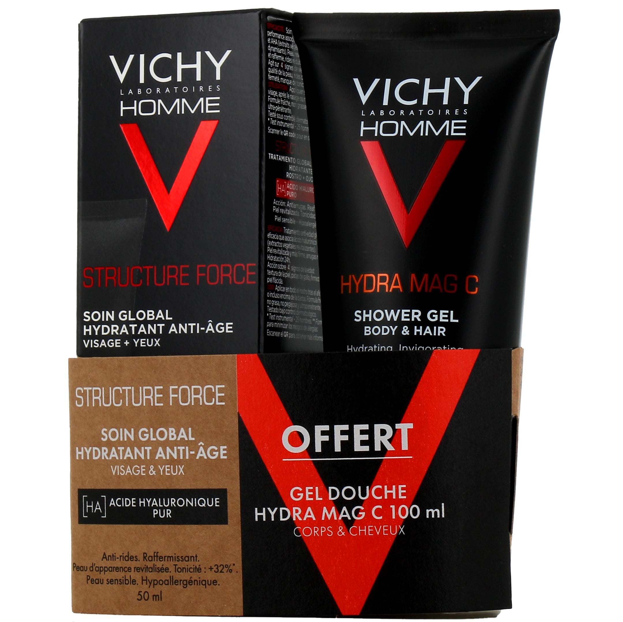 VICHY HOMME STRUCTURE FORCE global moisturizing anti-aging cream 50 ml