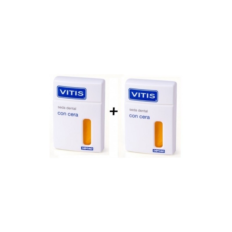 VITIS dental floss with wax duo 2 units