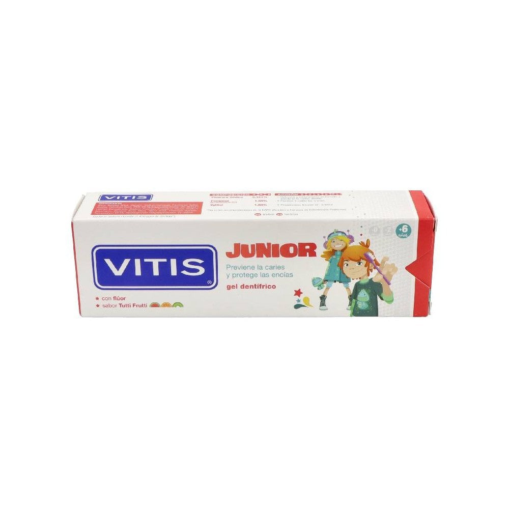 VITIS JUNIOR toothpaste gel with fluoride #Tutti Frutti 75 ml