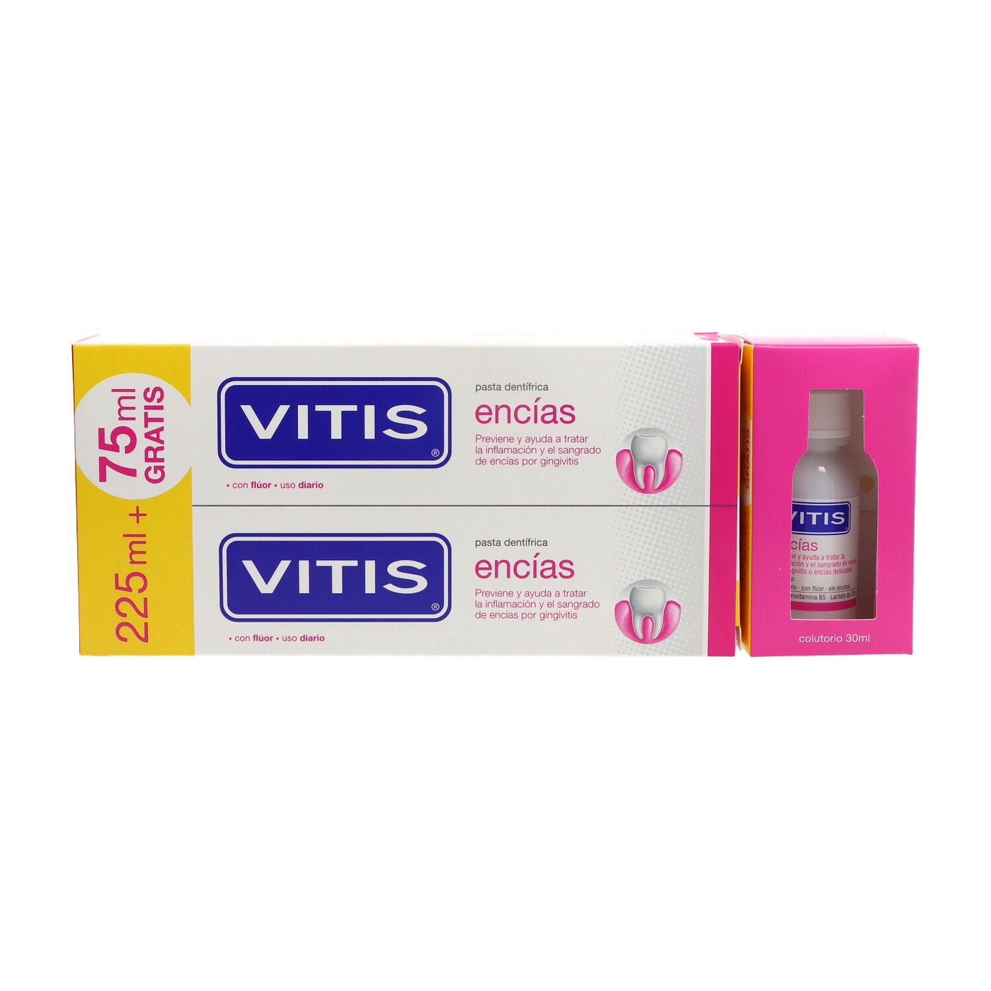 VITIS GUMS toothpaste with fluoride duo 2 x 150 ml