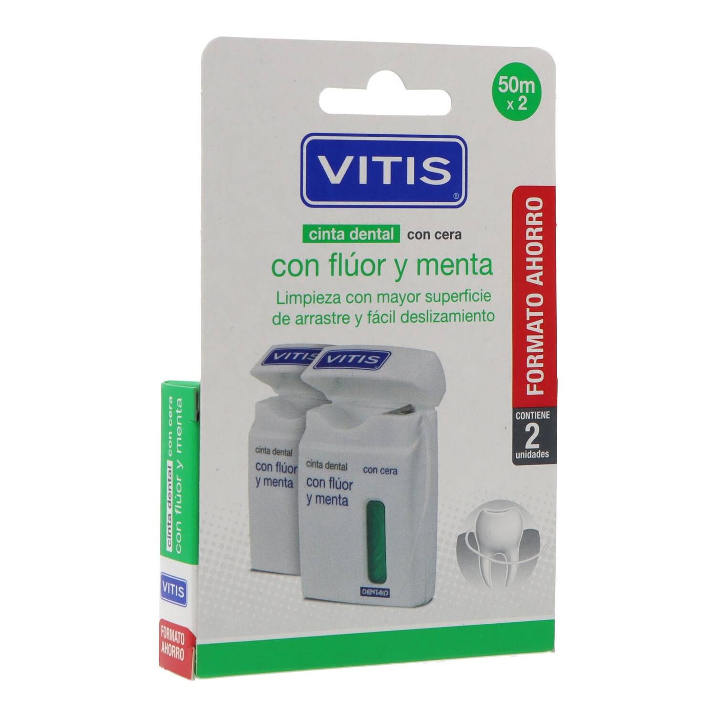 VITIS dental tape with fluoride and mint duo 2 u