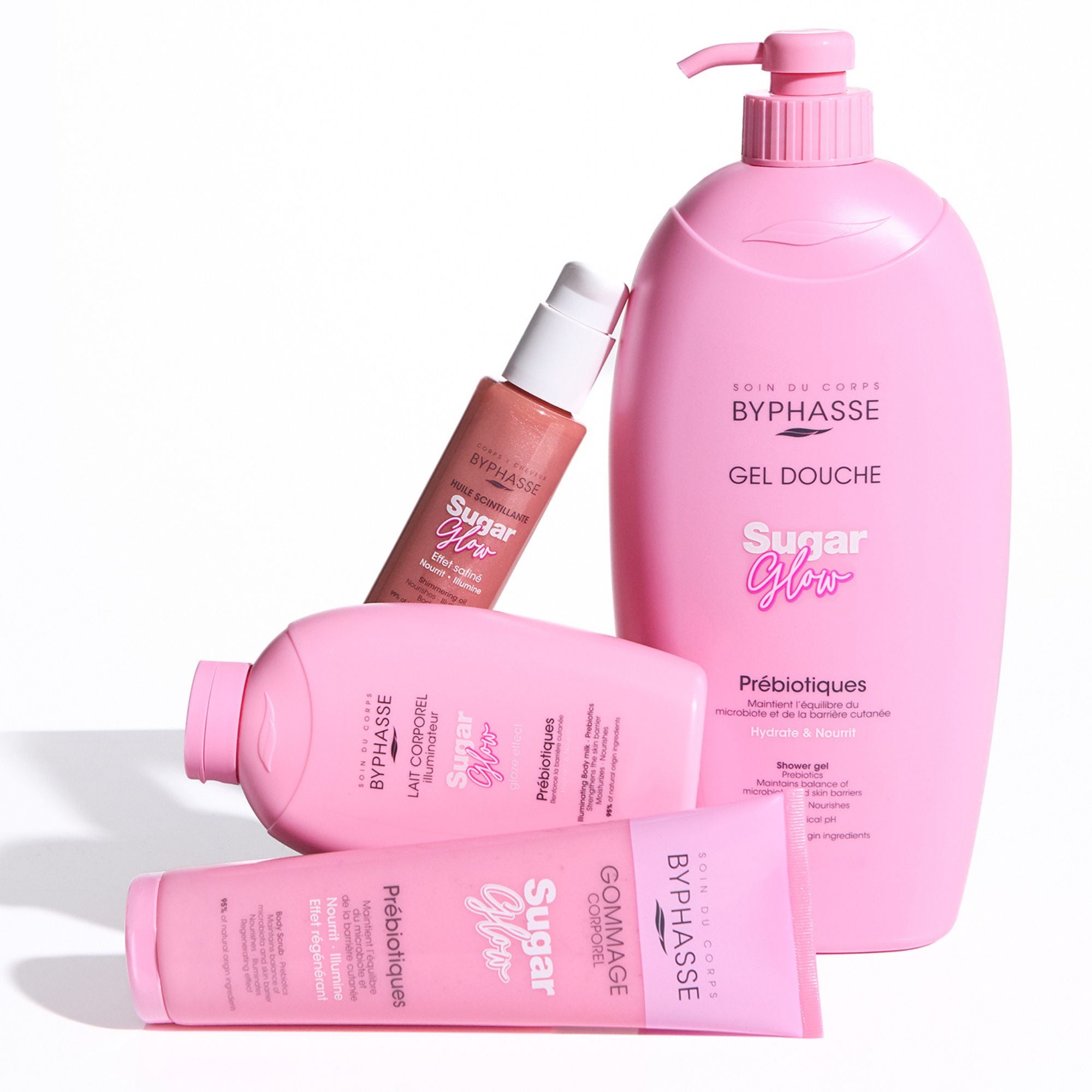 BYPHASSE SUGAR GLOW Illuminating Body Milk with Prebiotics 400 ml