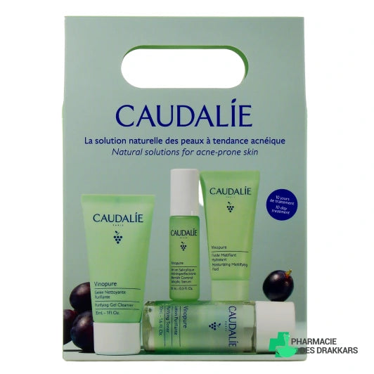 CAUDALIE VINOPURE ANTI-ACNE ROUTINE SET 4 pcs